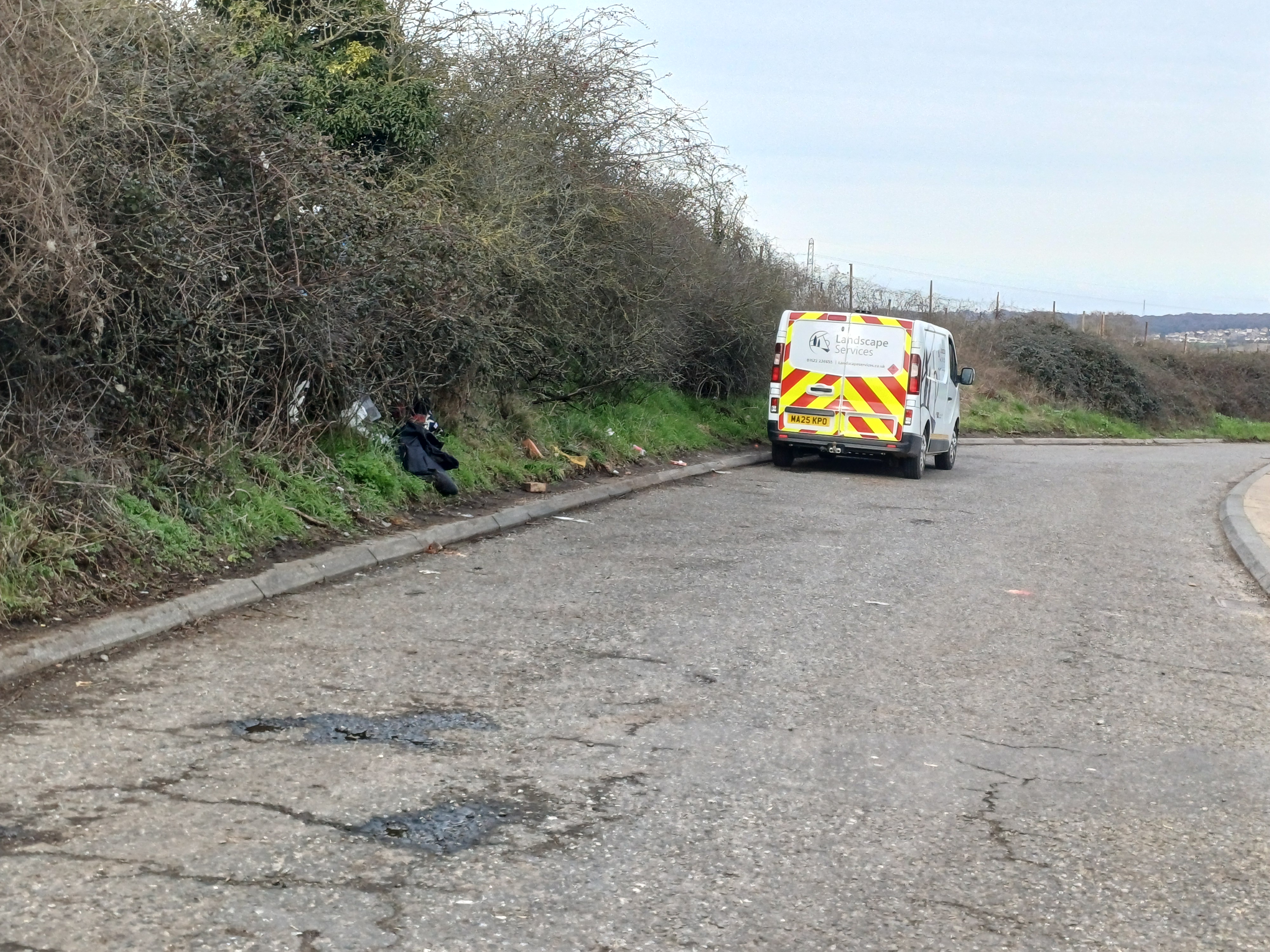 pic of Dartford road layby