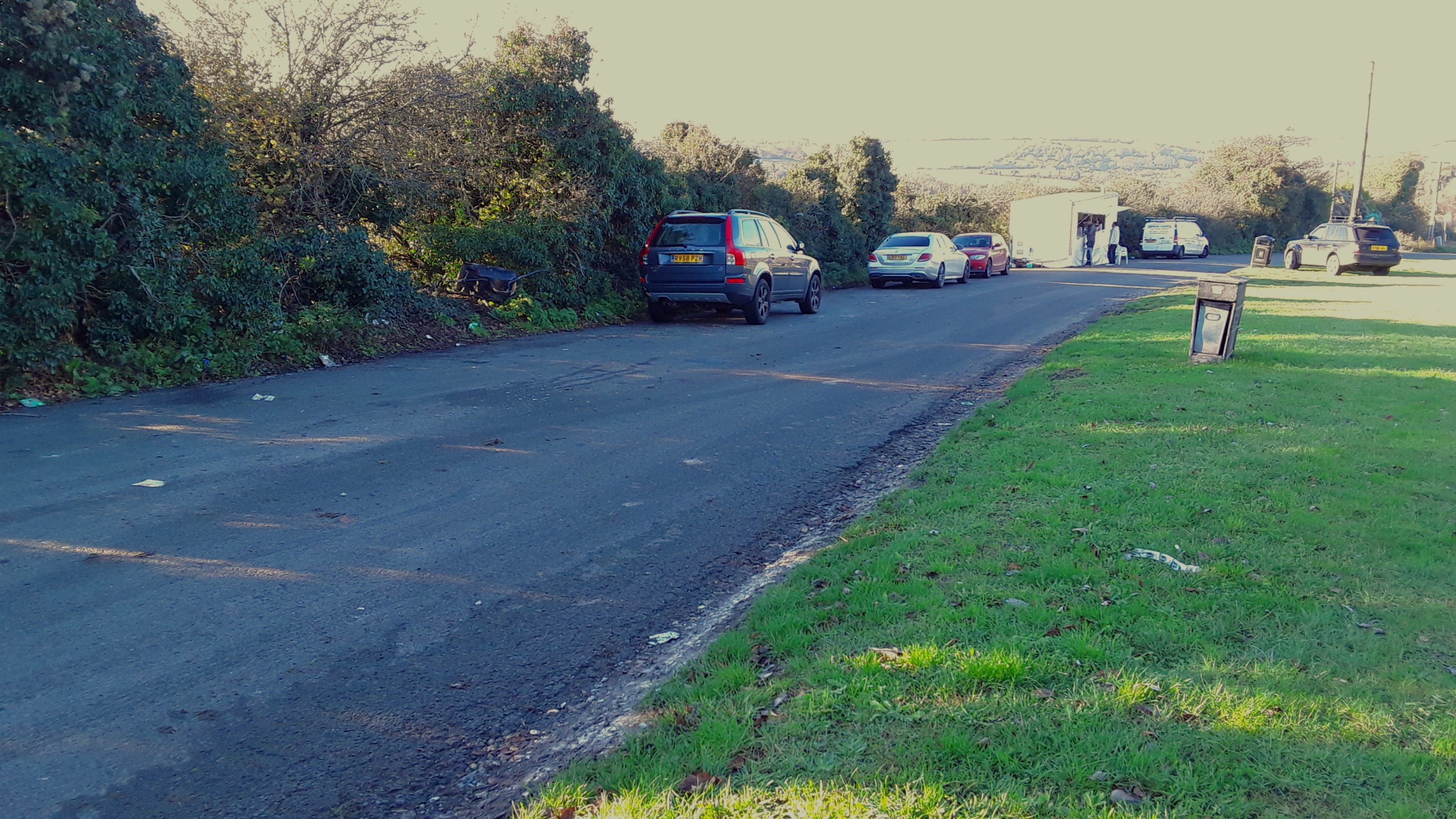 a layby in West Kingsdown